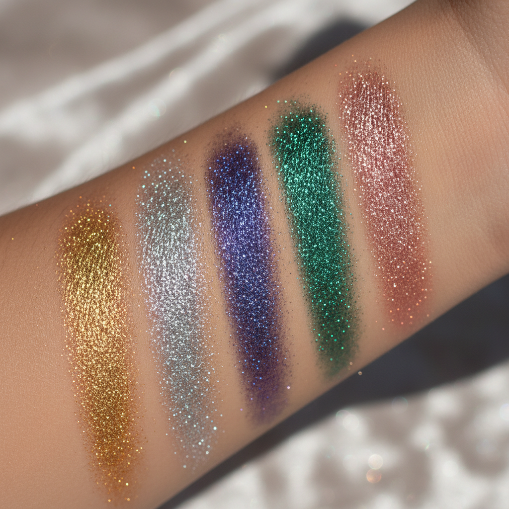 Shimmer Pigment Swatches